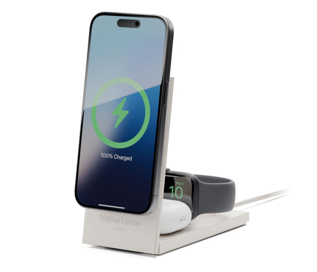 Native Union Rise 3-in-1 Qi2 wireless charger sandstone - 1288645 - zdjęcie 6